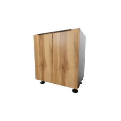 Stojąca dolna szafka kuchenna 70 cm. Dąb Wotan d1860mx Antracyt U 164 VL